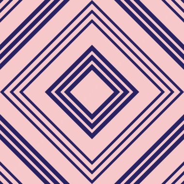 Moda tekstili ve grafikleri için uygun pembe ve lacivert köşegen çizgili desensiz arkaplan