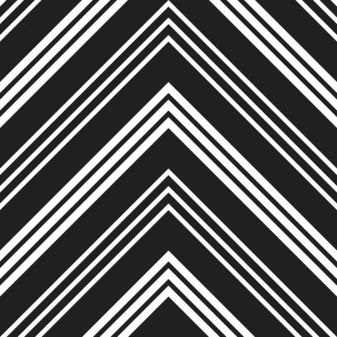 Siyah ve beyaz Chevron köşegen çizgili desensiz arka plan moda tekstil ve grafikleri için uygun.