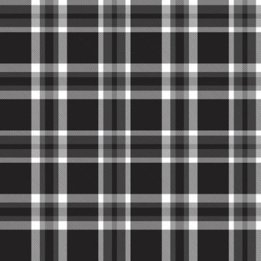 Siyah ve beyaz ekoseli, kareli, ekose desenli moda tekstil ve grafikleri için uygun.