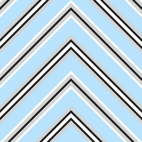 Bleu Ciel Chevron Diagonale Rayé Fond Motif Sans Couture Adapté — Image vectorielle