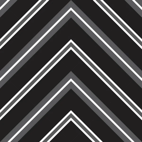 Chevron Noir Blanc Diagonale Rayé Fond Motif Sans Couture Adapté — Image vectorielle