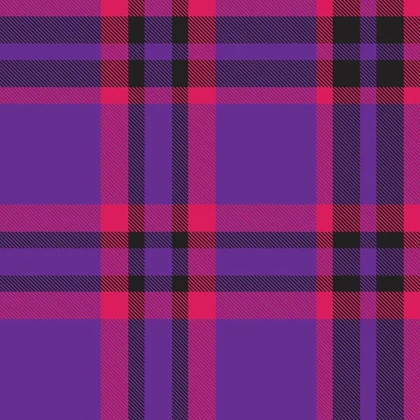 Plaid Púrpura Cuadros Tartán Patrón Sin Costura Adecuado Para Textiles — Archivo Imágenes Vectoriales