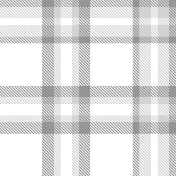 Plaid Blanc Carreaux Motif Tartan Sans Couture Adapté Aux Textiles — Image vectorielle