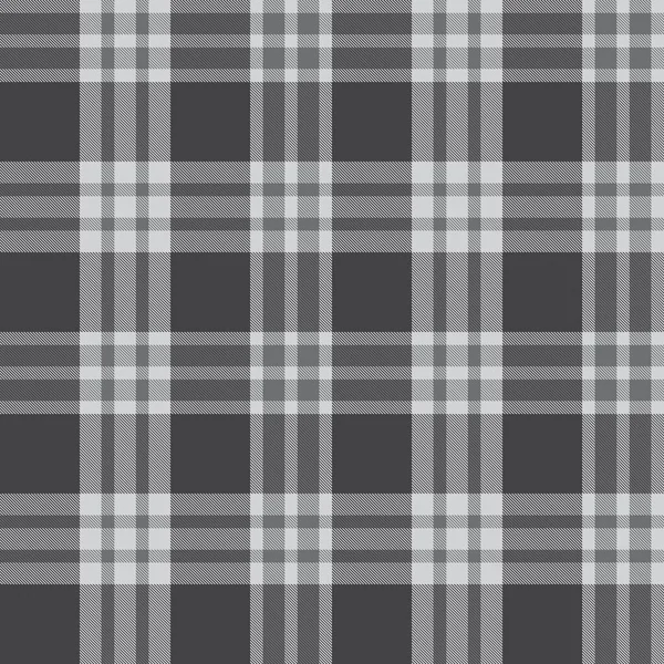 Grey Plaid Kostkovaný Tartan Bezešvý Vzor Vhodný Pro Módní Textil — Stockový vektor