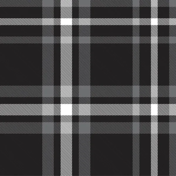 Preto Branco Xadrez Xadrez Tartan Padrão Sem Costura Adequado Para —  Vetores de Stock