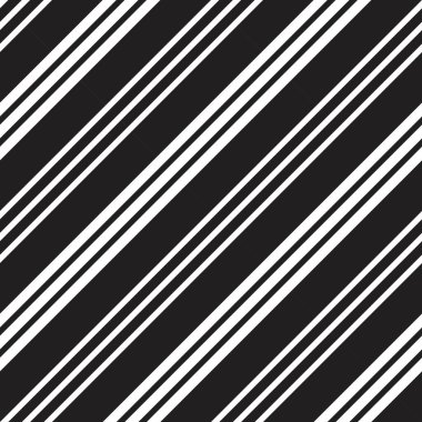 Moda tekstili ve grafikleri için uygun siyah ve beyaz köşegen çizgili düz desenli arkaplan