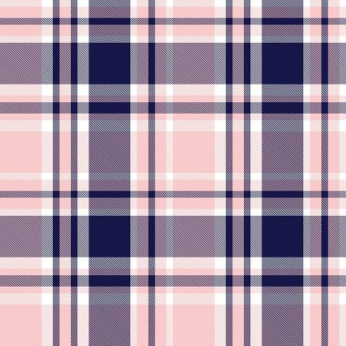 Moda tekstil ve grafikleri için uygun pembe ve denizci ekoseli, ekoseli, ekosesiz desen