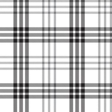 Moda tekstil ve grafikleri için uygun beyaz ekose, kareli, tartan desenli