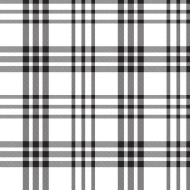 Siyah ve beyaz ekoseli, kareli, ekose desenli moda tekstil ve grafikleri için uygun.