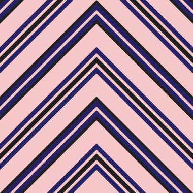 Moda tekstili ve grafikleri için uygun pembe ve lacivert köşegen çizgili desenli arkaplan.