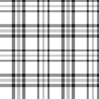 Moda tekstil ve grafikleri için uygun beyaz ekose, kareli, tartan desenli