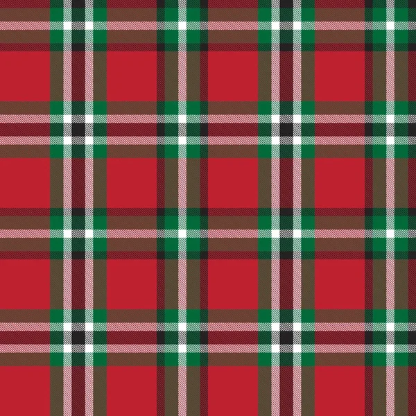 Christmas Plaid Checkered Tartan Seamless Pattern Suitable Fashion Textiles Graphics — Stock Vector