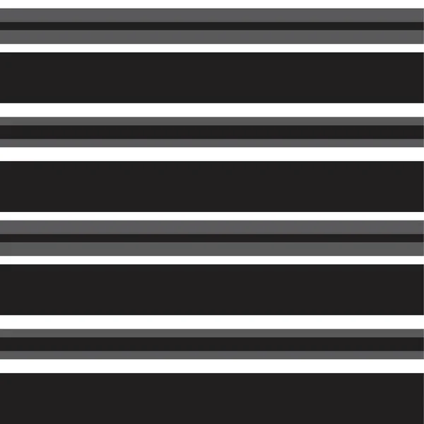 Black White Horizontal Striped Seamless Pattern Background Suitable Fashion Textiles — Stock Vector