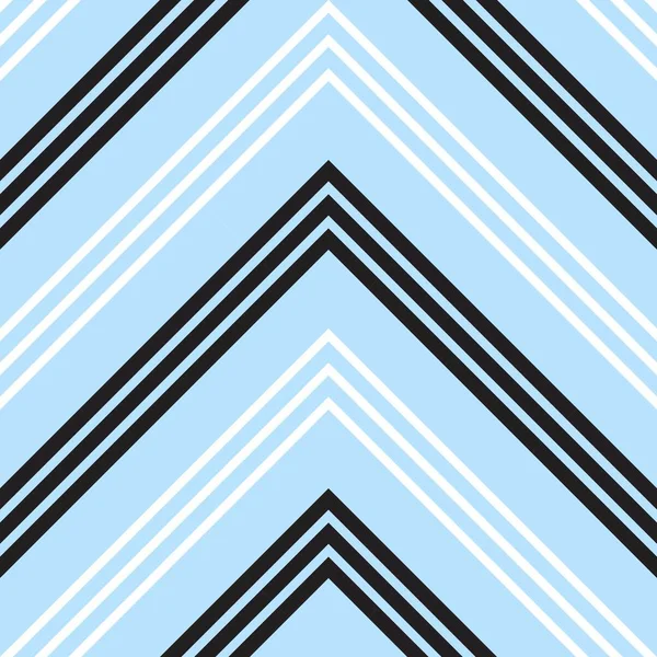 Cielo Azul Chevron Diagonal Rayas Sin Costuras Patrón Fondo Adecuado — Vector de stock