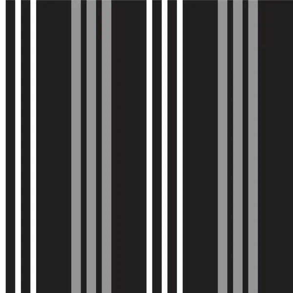 Fondo Patrón Inconsútil Rayado Vertical Blanco Negro Adecuado Para Textiles — Archivo Imágenes Vectoriales