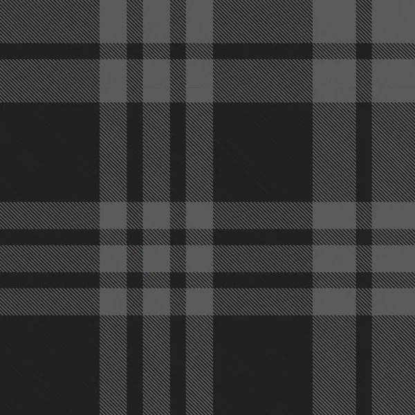 Black White Plaid Checkered Tartan Seamless Pattern Suitable Fashion Textiles — Stock Vector