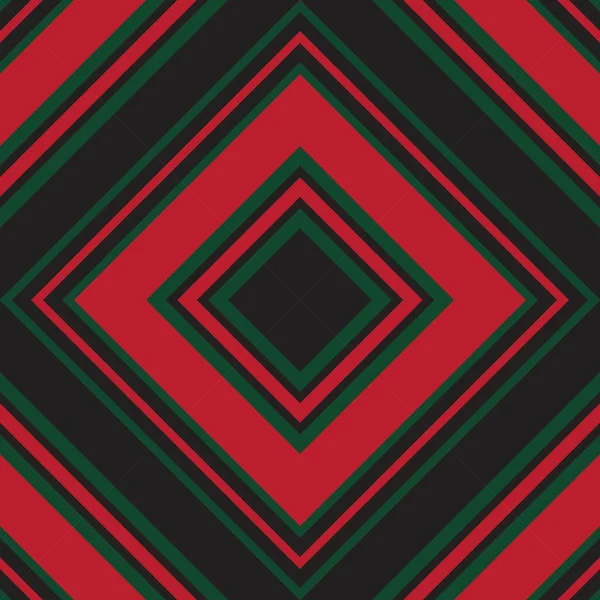 Navidad Argyle Diagonal Rayas Sin Costuras Patrón Fondo Adecuado Para — Vector de stock