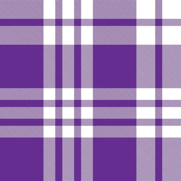 Plaid Violet Carreaux Motif Tartan Sans Couture Adapté Aux Textiles — Image vectorielle