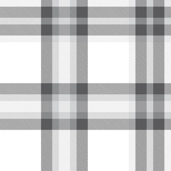 Plaid Blanc Carreaux Motif Tartan Sans Couture Adapté Aux Textiles — Image vectorielle