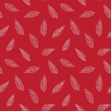 Kırmızı Tropik Yaprak botanik desensiz arka plan moda baskıları, grafikler, arka planlar ve el sanatları için uygundur