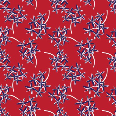 Kırmızı Donanma Tropik Yaprak botanik desensiz arka plan moda baskıları, grafikler, arka planlar ve el sanatları için uygun