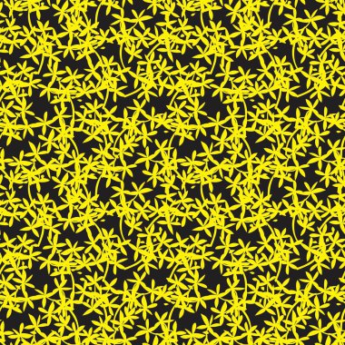 Sarı Tropikal Yaprak botanik desensiz arka plan moda baskıları, grafikler, arka planlar ve el sanatları için uygundur