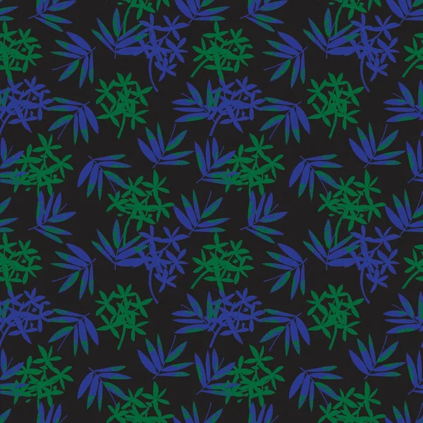 Green Tropical Leaf Botanischer Nahtloser Musterhintergrund Für Modedrucke Grafiken Hintergründe — Stockvektor