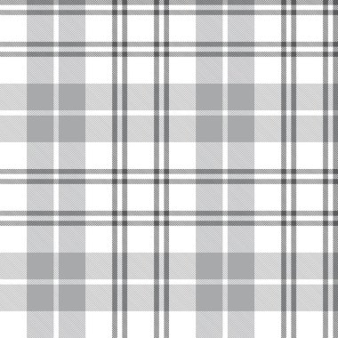 Moda tekstil ve grafikleri için uygun beyaz ekose, kareli, tartan desenli