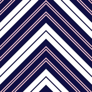 Moda tekstili ve grafikleri için uygun pembe ve lacivert köşegen çizgili desenli arkaplan.