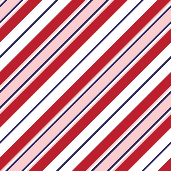 Red Blue Diagonal Striped Seamless Pattern Background Suitable Fashion Textiles — Stock Vector