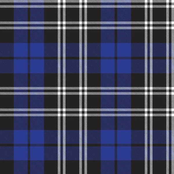 Plaid Azul Cuadros Tartán Patrón Sin Costura Adecuado Para Textiles — Archivo Imágenes Vectoriales