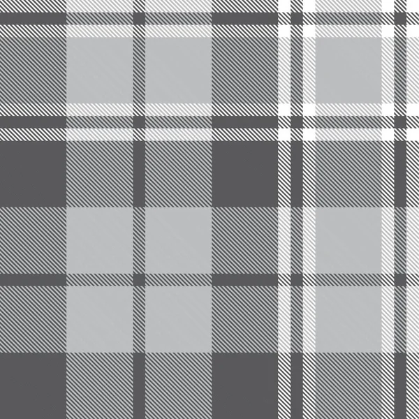 Gris Plaid Carreaux Motif Tartan Sans Couture Adapté Aux Textiles — Image vectorielle