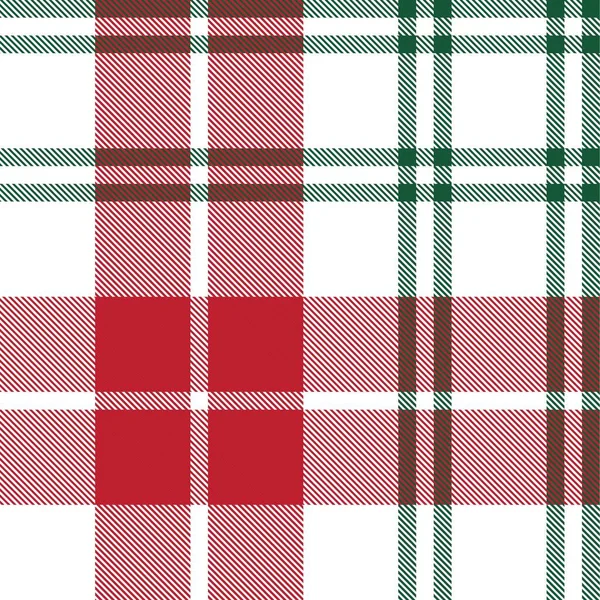 Christmas Plaid Geruit Tartan Naadloos Patroon Geschikt Voor Mode Textiel — Stockvector