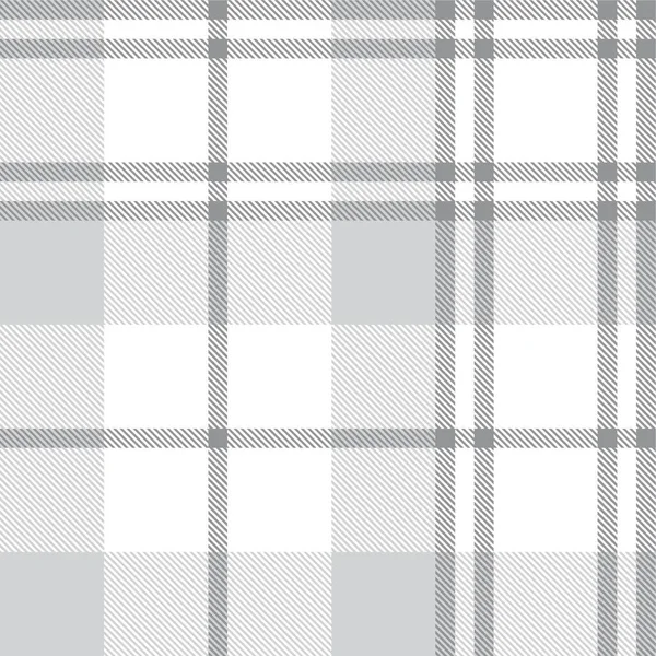 White Plaid Checkered Tartan Seamless Pattern Suitable Fashion Textiles Graphics — Stock Vector