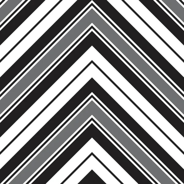 ファッション繊維 グラフィックに適した黒と白のシェブロンの斜めの縞模様シームレスなパターンの背景 — ストックベクタ