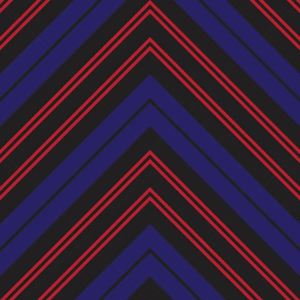 Fondo Sin Costuras Rayado Diagonal Chevron Rojo Azul Adecuado Para — Vector de stock