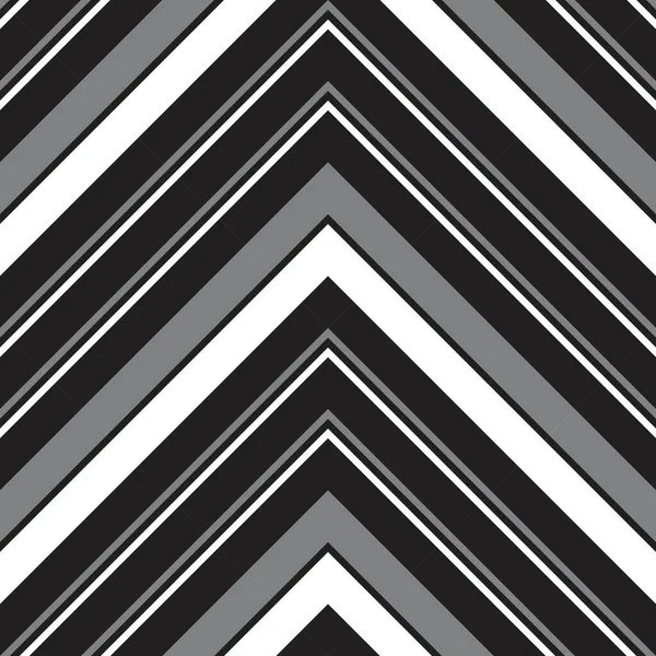 Black White Chevron Diagonal Striped Seamless Pattern Background Suitable Fashion — Stock Vector