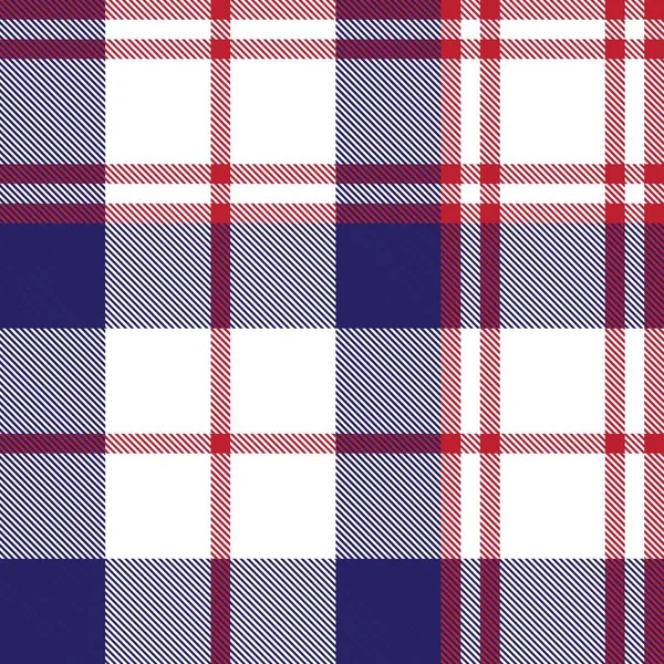 Plaid Rouge Marine Carreaux Motif Tartan Sans Couture Adapté Aux — Image vectorielle