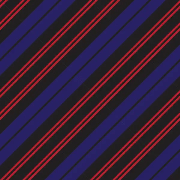 Червоно Синій Діагональний Смугастий Безшовний Візерунок Фон Підходить Модного Текстилю — стоковий вектор