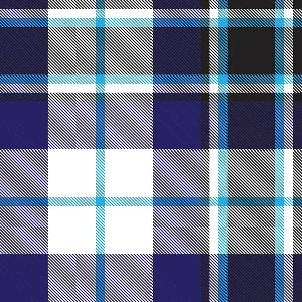 Plaid Bleu Carreaux Motif Tartan Sans Couture Adapté Aux Textiles — Image vectorielle