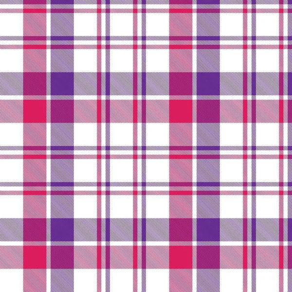 Xadrez Roxo Xadrez Tartan Padrão Sem Costura Adequado Para Têxteis — Vetor de Stock