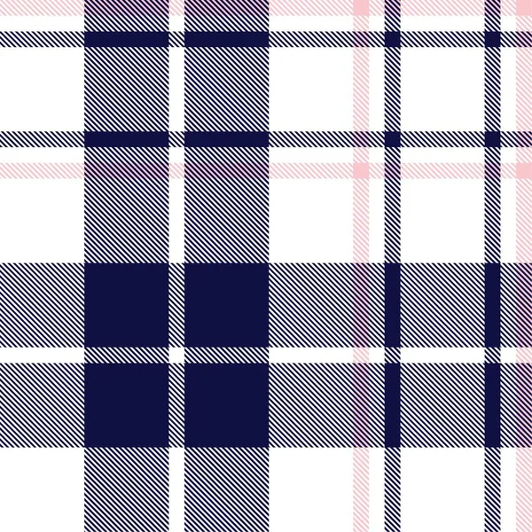 Roze Marine Plaid Geruit Tartan Naadloos Patroon Geschikt Voor Mode — Stockvector