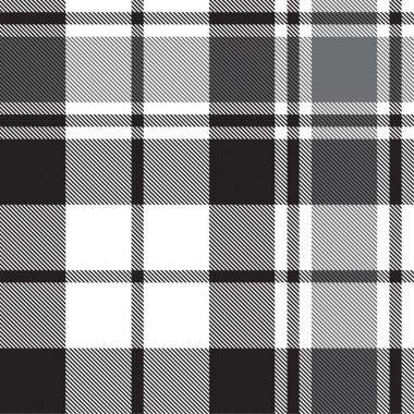 Siyah ve beyaz ekoseli, kareli, ekose desenli moda tekstil ve grafikleri için uygun.