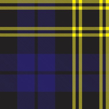 Sarı ekose, kareli, tartan desenli moda tekstil ve grafikleri için uygun.