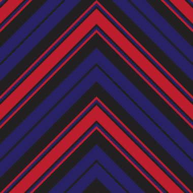 Moda tekstili ve grafikleri için uygun kırmızı ve mavi köşegen çizgili, dikişsiz arkaplan