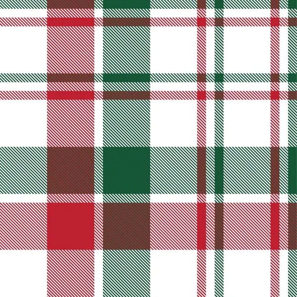 Christmas Plaid Geruit Tartan Naadloos Patroon Geschikt Voor Mode Textiel — Stockvector