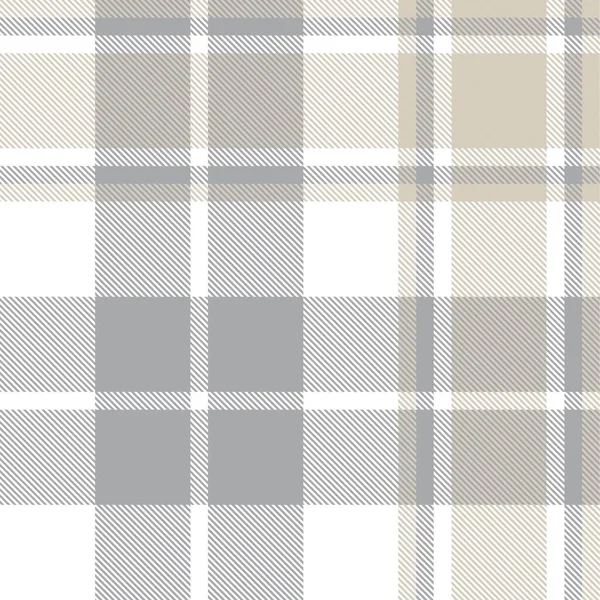 Hnědá Taupe Plaid Tartan Bezešvý Vzor Vhodný Pro Módní Textil — Stockový vektor