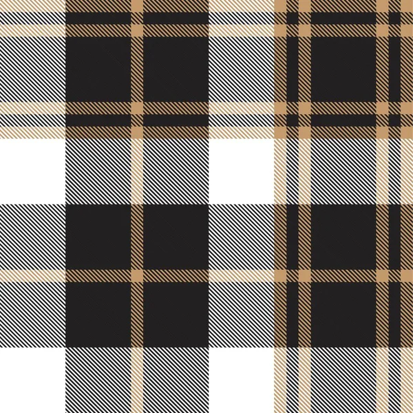 Brown Taupe Plaid Tartan Seamless Pattern Suitable Fashion Textiles Graphics — Stock Vector