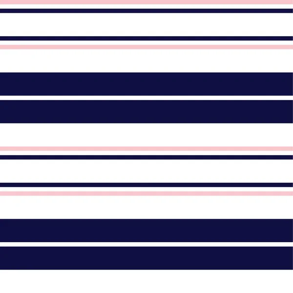 Růžové Námořnictvo Horizontální Pruhované Bezešvé Vzor Pozadí Vhodné Pro Módní — Stockový vektor