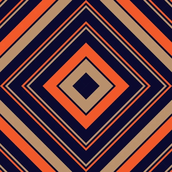Orange Argyle Диагональ Полосатый Бесшовный Фон Шаблона Подходит Моды Текстиля — стоковый вектор